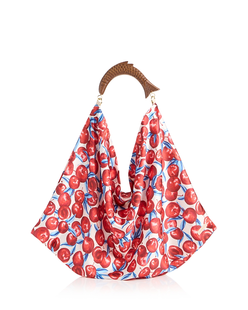 Farm Rio Satin Scarf Medium Top Handle Bag