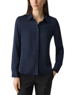 Classic Fitted Silk Shirt
