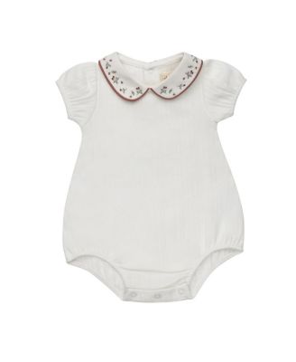 Unisex Embroidered Collar Collection Romper - Baby