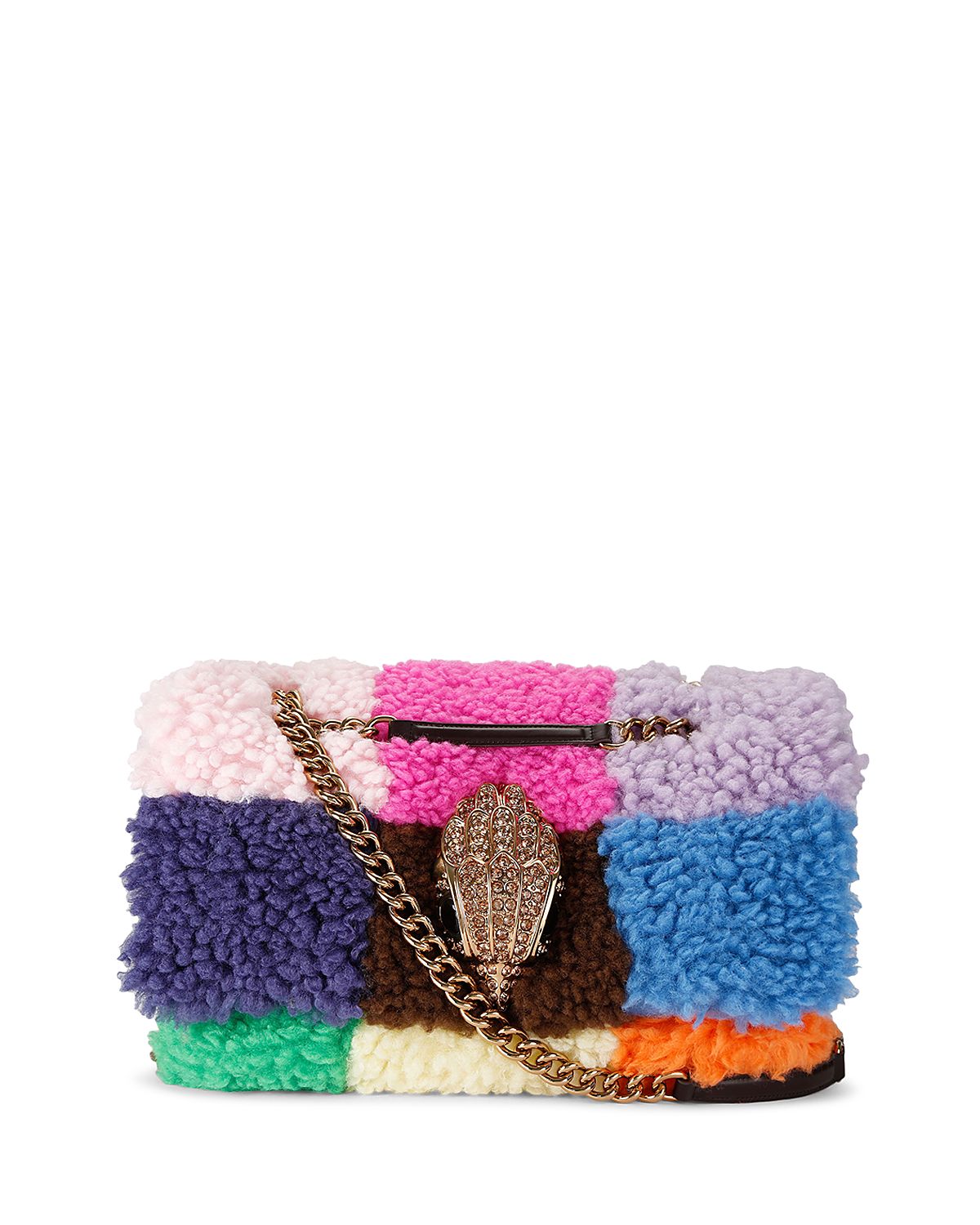 Kurt Geiger London Macro Kensington Faux Fur Shoulder Bag