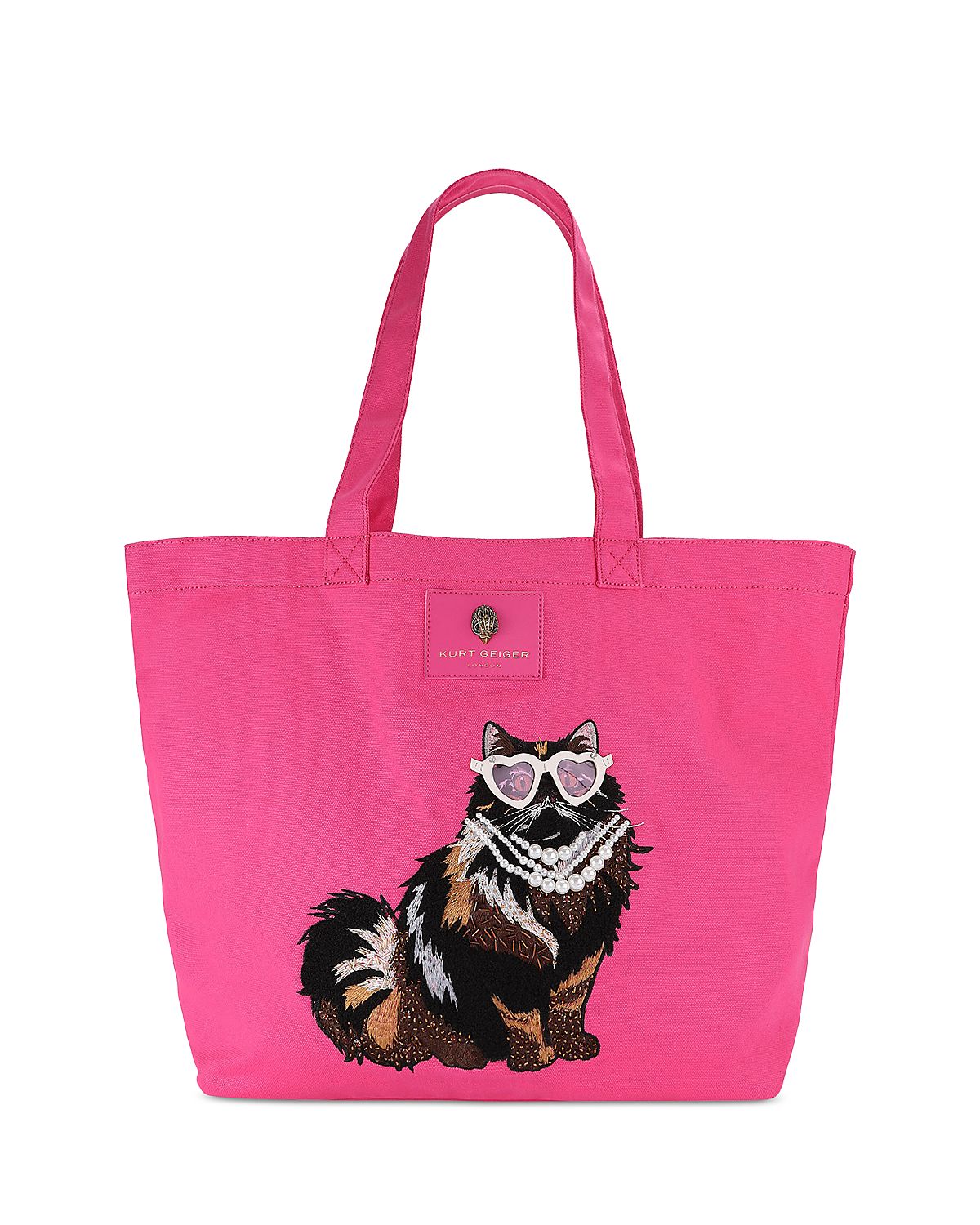 Kurt Geiger London Holborn Patch Cotton Tote Bag