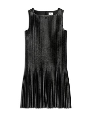 Vinyl Pleated Mini Dress