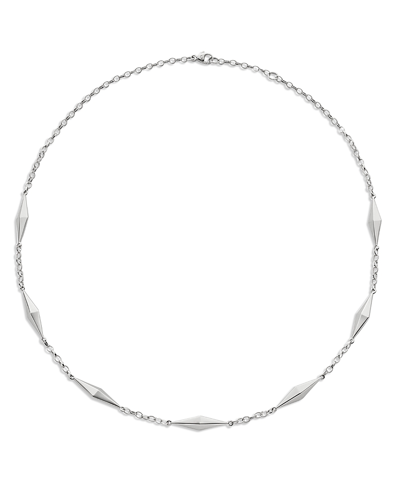 Monica Rich Kosann Sterling Silver Points North Necklace, 17