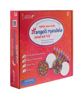  Make Your Own Rangoli Mandala Sand Art Kit, Ages 5+