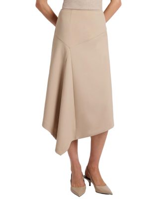 Myna Asymmetrical Midi-Length Skirt
