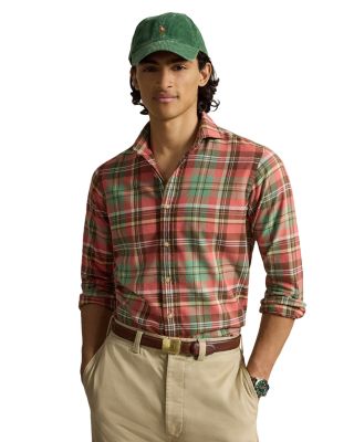 Cotton Classic Fit Plaid Flannel Shirt