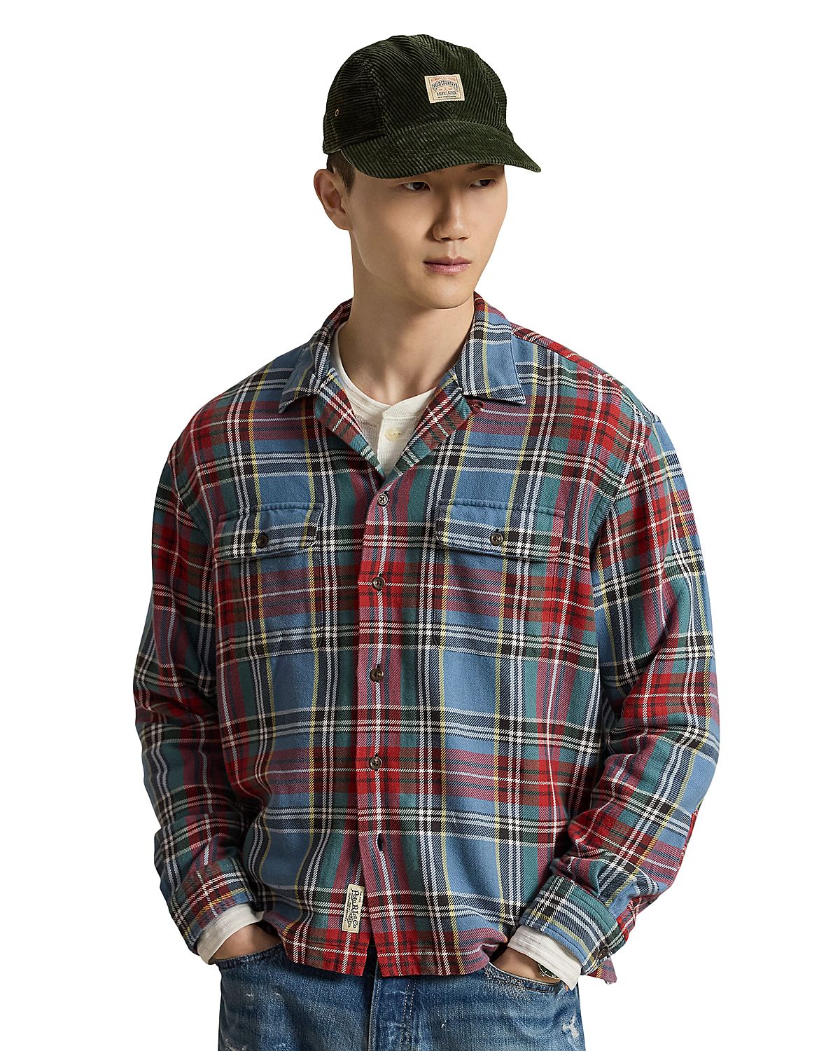 Polo Ralph Lauren Cotton Classic Fit Plaid Flannel Camp Shirt