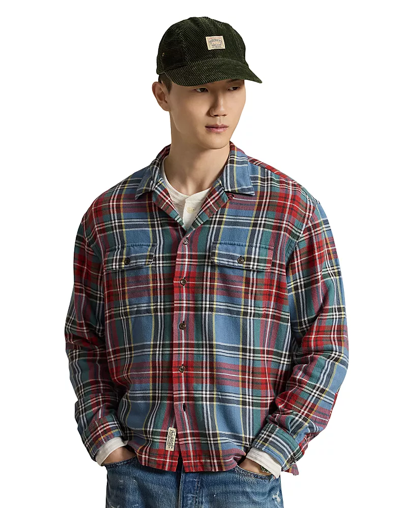 Polo Ralph Lauren Cotton Classic Fit Plaid Flannel Camp Shirt