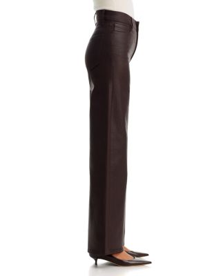 Le Slim Palazzo Jeans in Truffle Coated - thumbnail 4