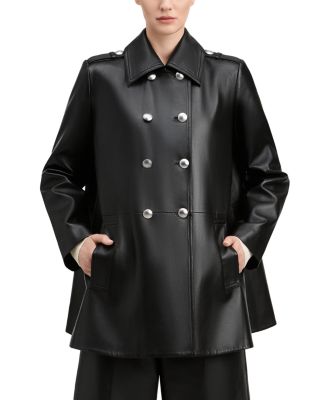 Juniper Leather Swing Coat