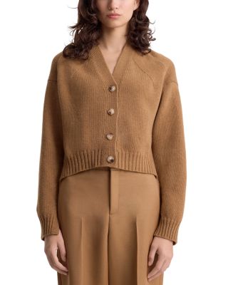 Enika Wool & Cashmere Cropped Cardigan 