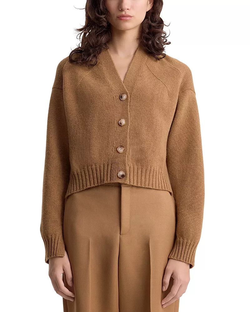 Fforme Enika Wool & Cashmere Cropped Cardigan