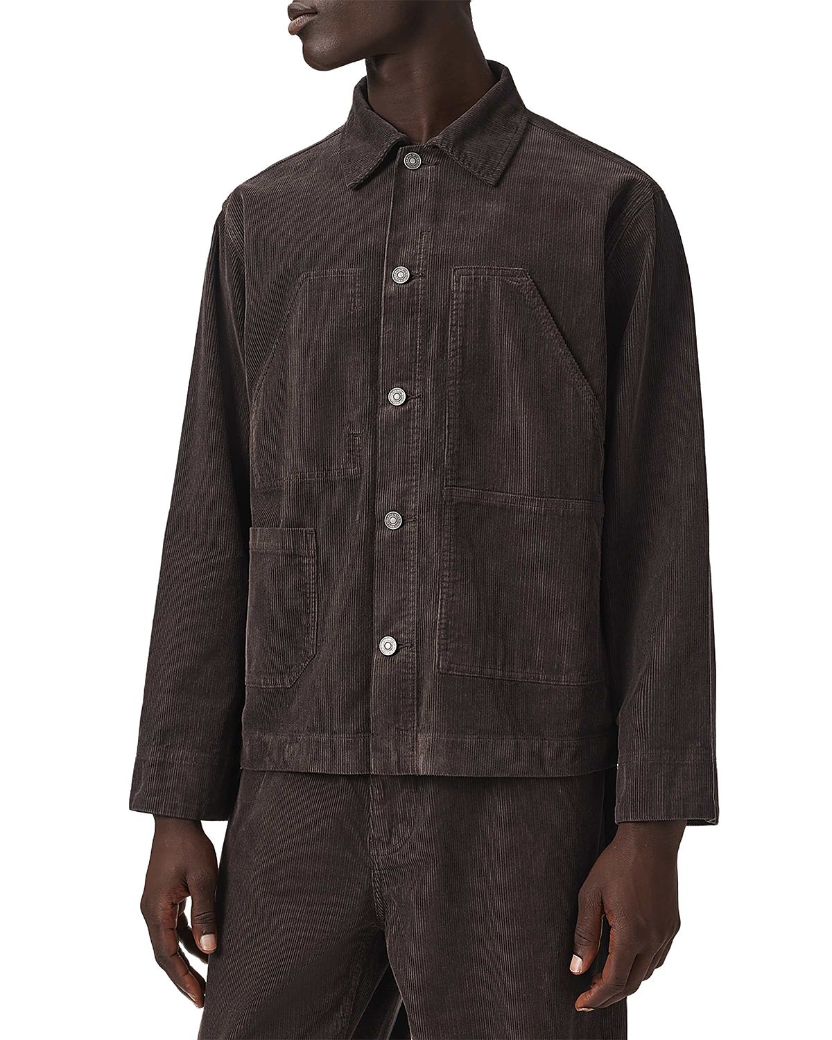 Allsaints Mukesh Cotton Pocket Corduroy Jacket