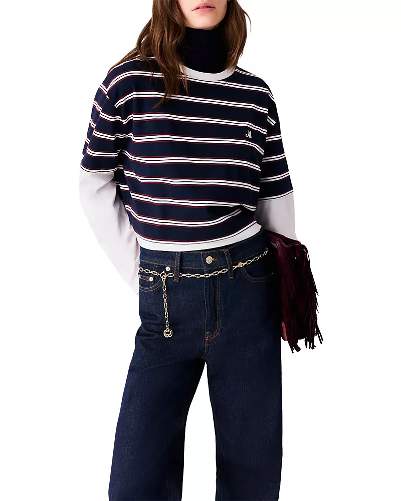 Maje Togomo Layered Look Tee