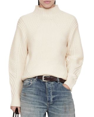 Sadie Wool Blend Funnel Neck Sweater