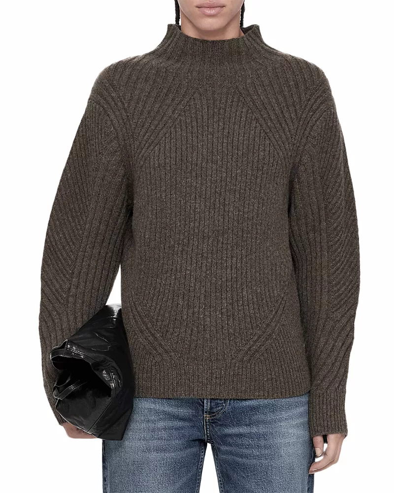 Allsaints Sadie Wool Blend Funnel Neck Sweater
