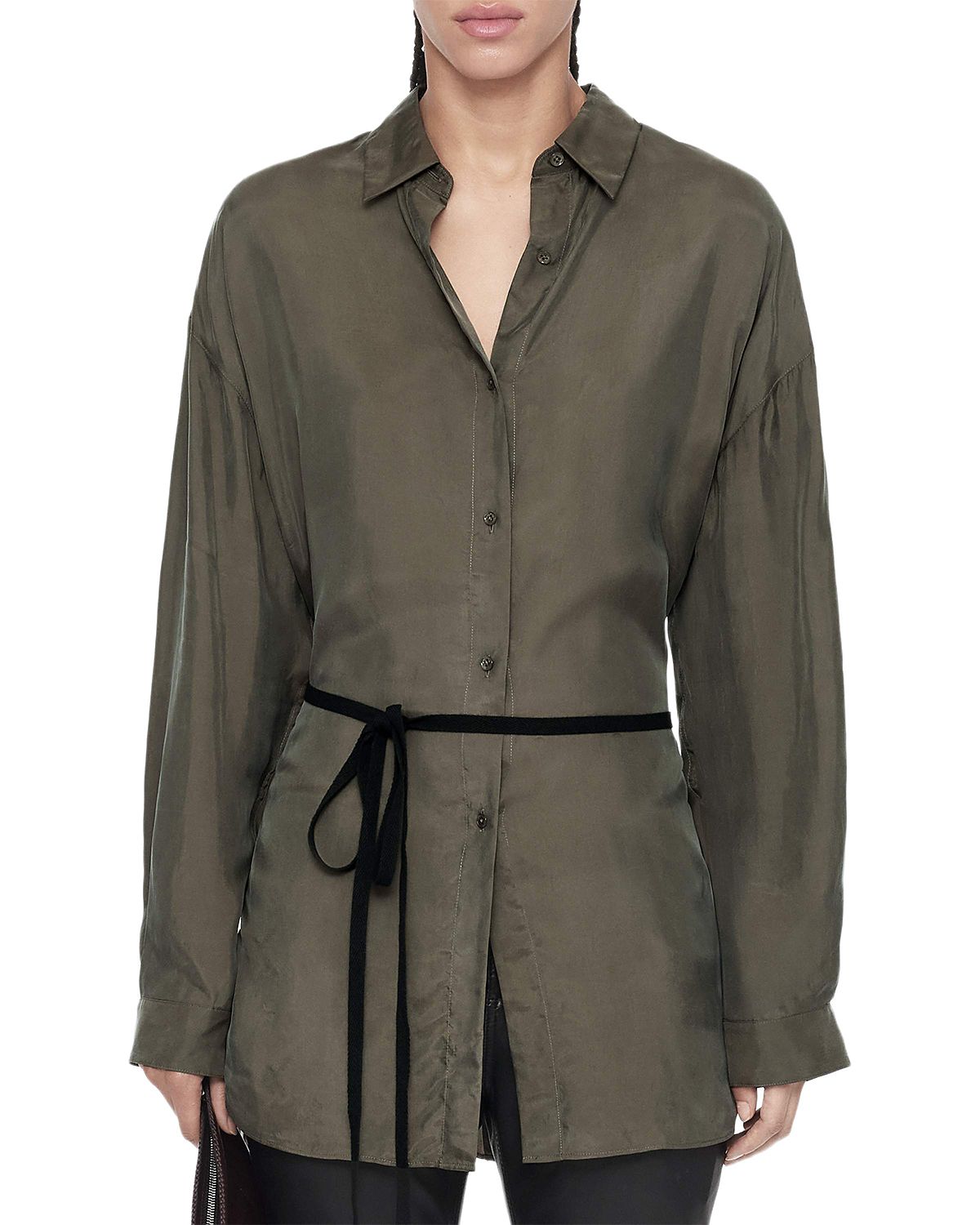 Allsaints Ilana Tie Waist Shirt