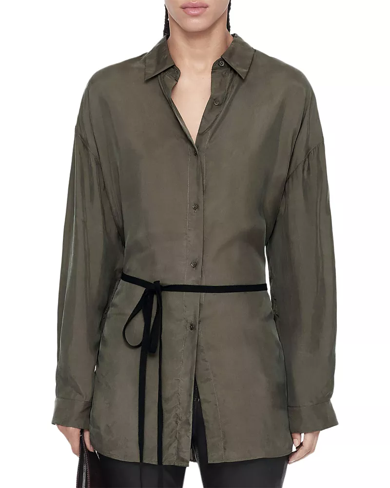 Allsaints Ilana Tie Waist Shirt