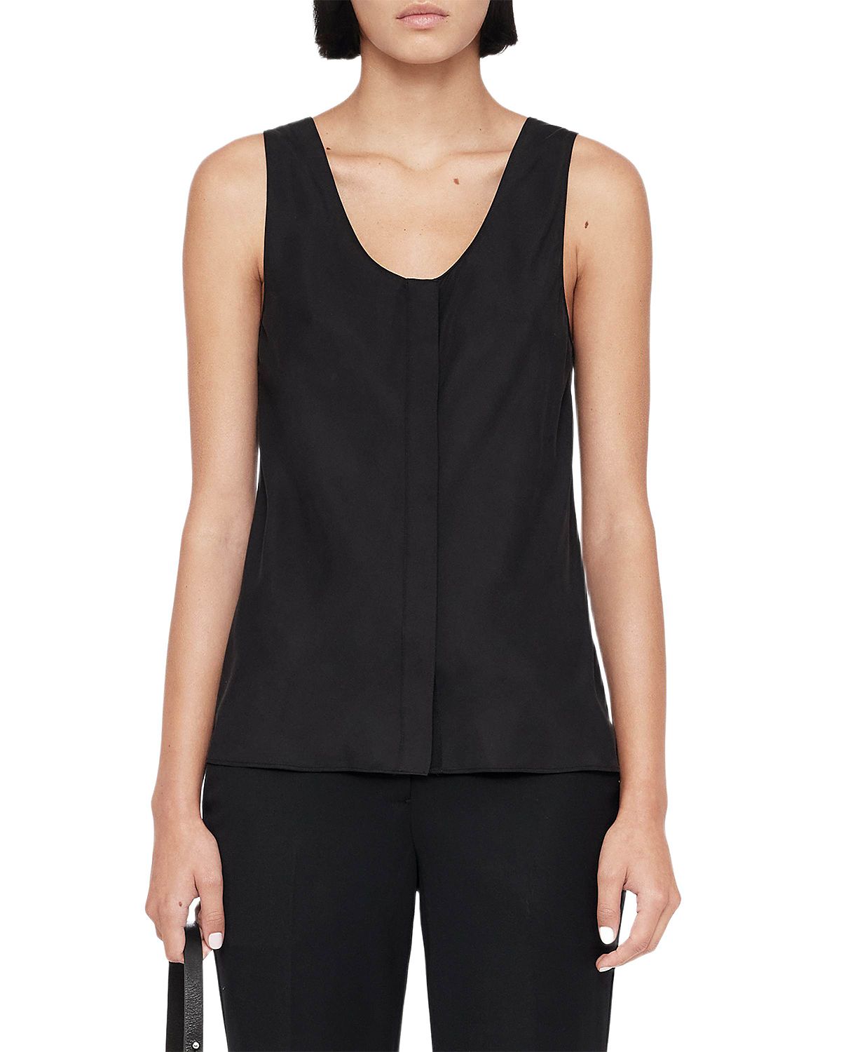 Allsaints Milla Sleeveless Button Front Top