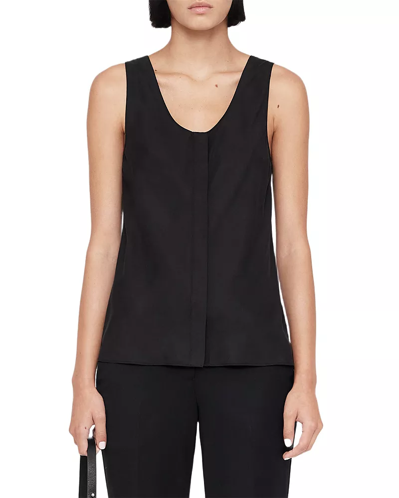 Allsaints Milla Sleeveless Button Front Top