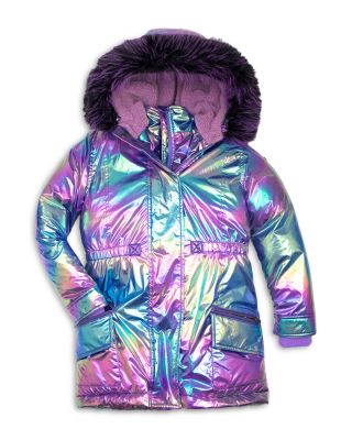 Girls' Middie Hooded Puffer Coat - Little Kid, Big Kid