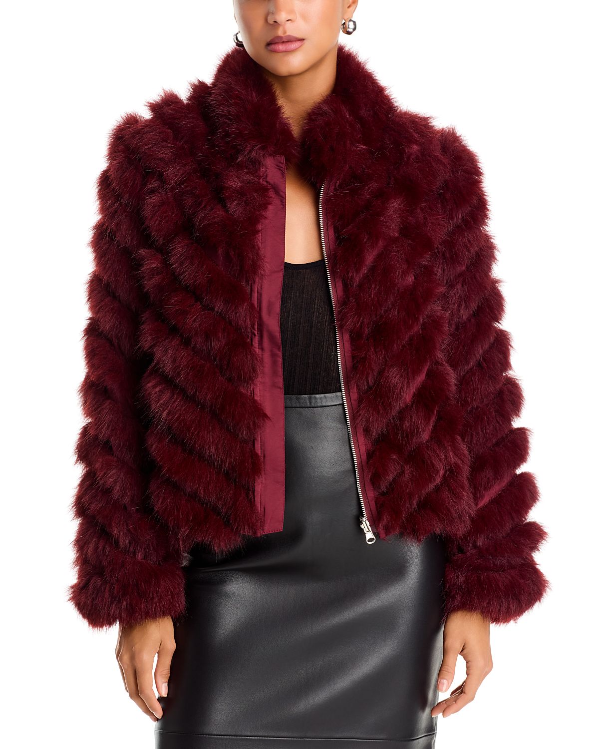 Love Token Reversible Faux Fur Jacket