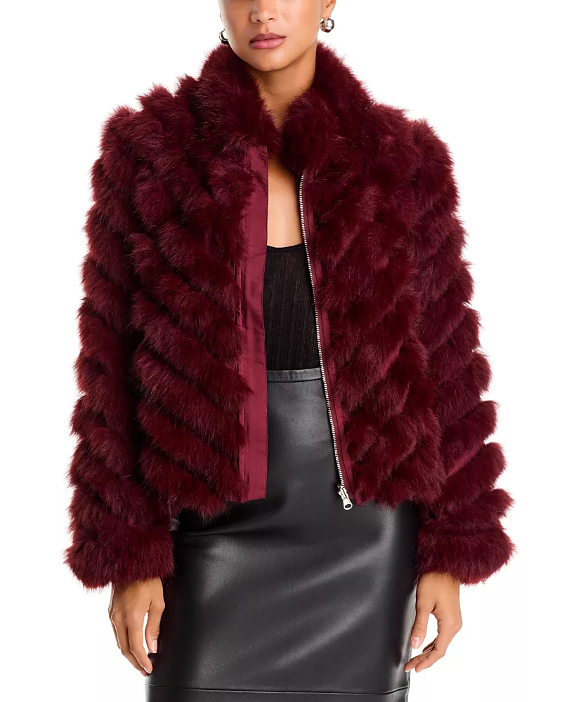Love Token Reversible Faux Fur Jacket