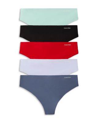 Invisibles Microfiber Stretch Thong, Pack of 5