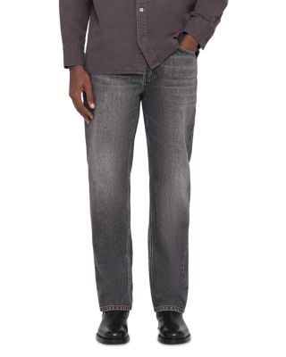 Regular Straight Fit Jeans in Washed Grey