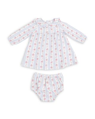 Girls' Anna Floral Striped Long Sleeved Dress & Bloomer - Baby