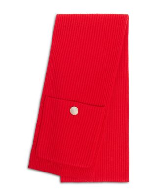 Sandro Ribbed Wool & Cashmere Pocket Scarf
