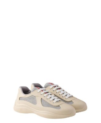 Men's America's Cup Soft Rubber And Bike Fabric Sneakers in Neutral