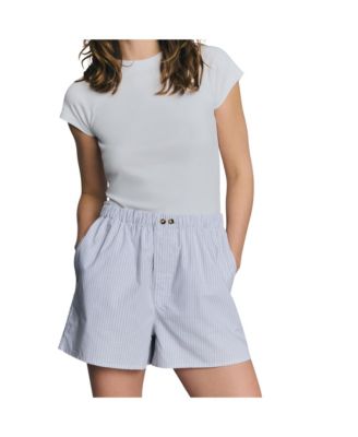 Piglet In Bed Stripe Cotton Boxer Shorts