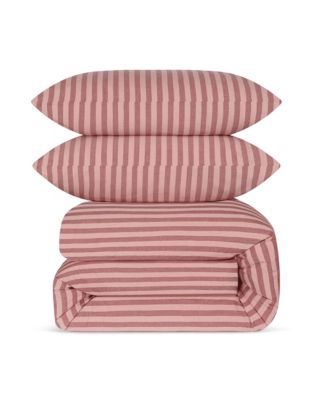  Pembroke Stripe Cotton Duvet Set, Twin