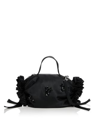 Mini Rosette Embellished Crossbody Bag
