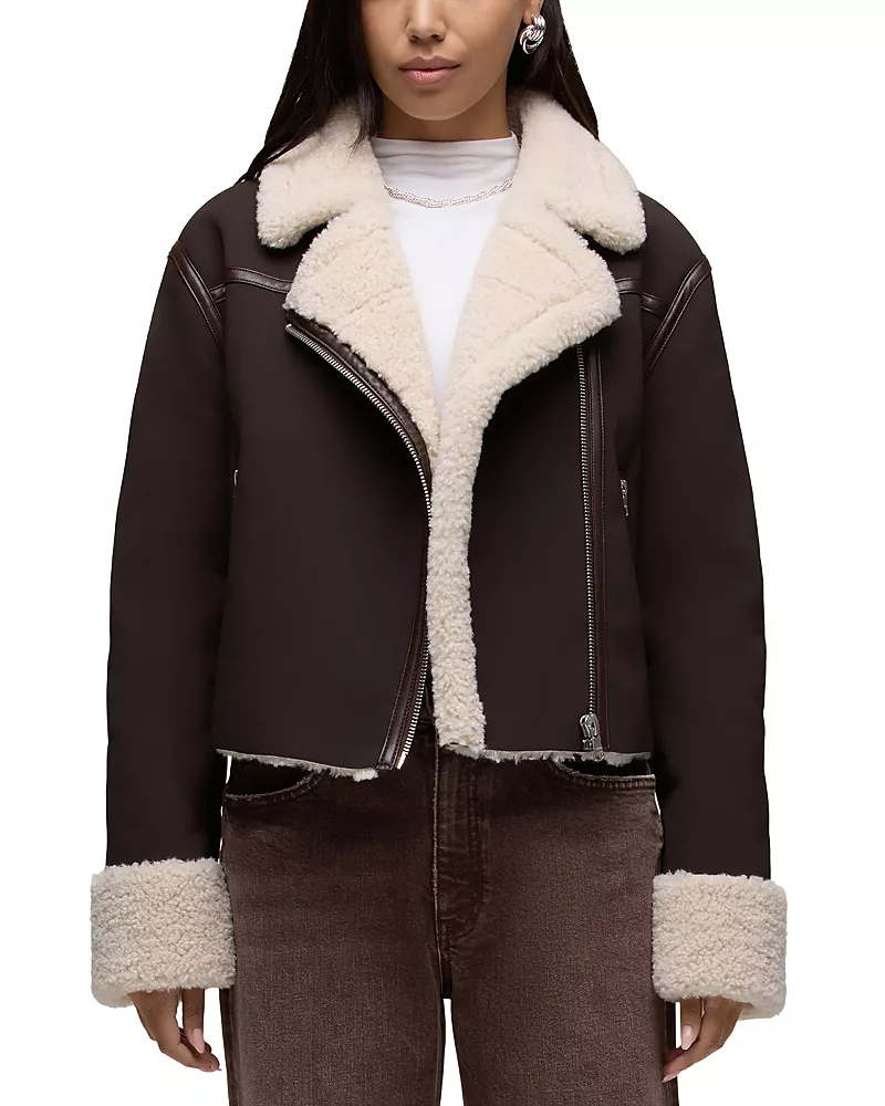 Hudson Faux Shearling Jack Jacket