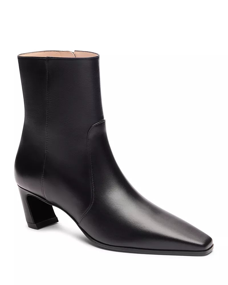 Stuart Weitzman Women's Stassi 50 Leather Ankle Boots