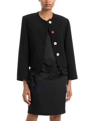 Cora Wool Flower Button Jacket - thumbnail 5