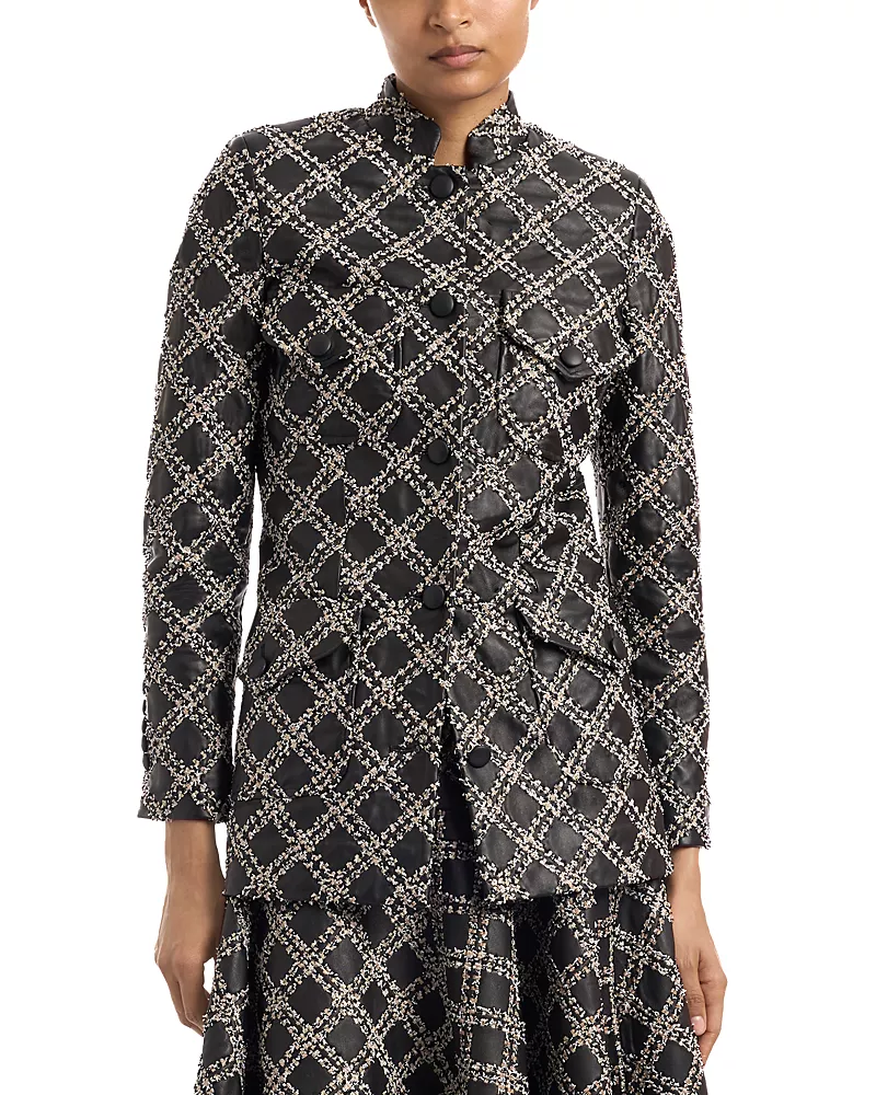 Liberowe Raja Embroidered Leather Jacket