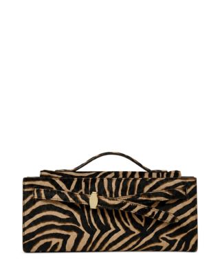Ziger Calf Hair Top Handle Clutch