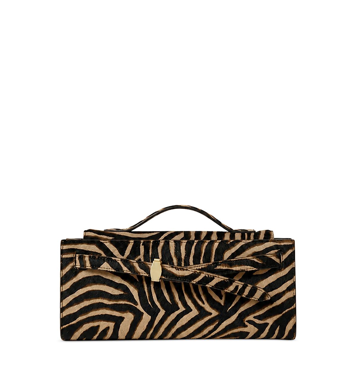 Veronica Beard Ziger Calf Hair Top Handle Clutch