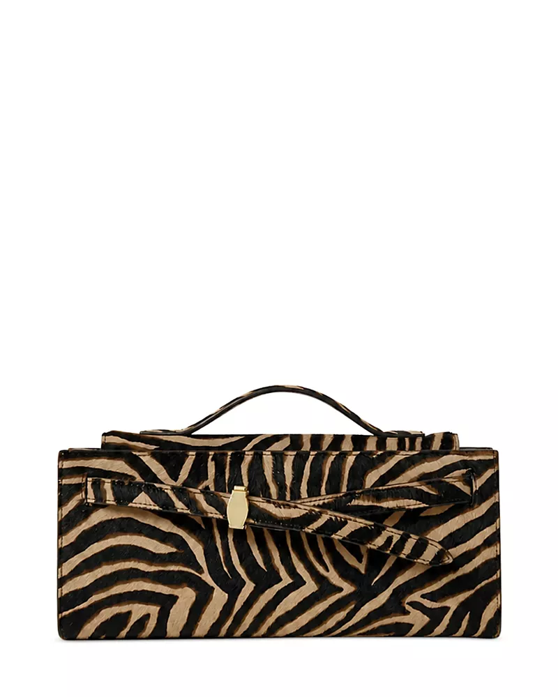 Veronica Beard Ziger Calf Hair Top Handle Clutch