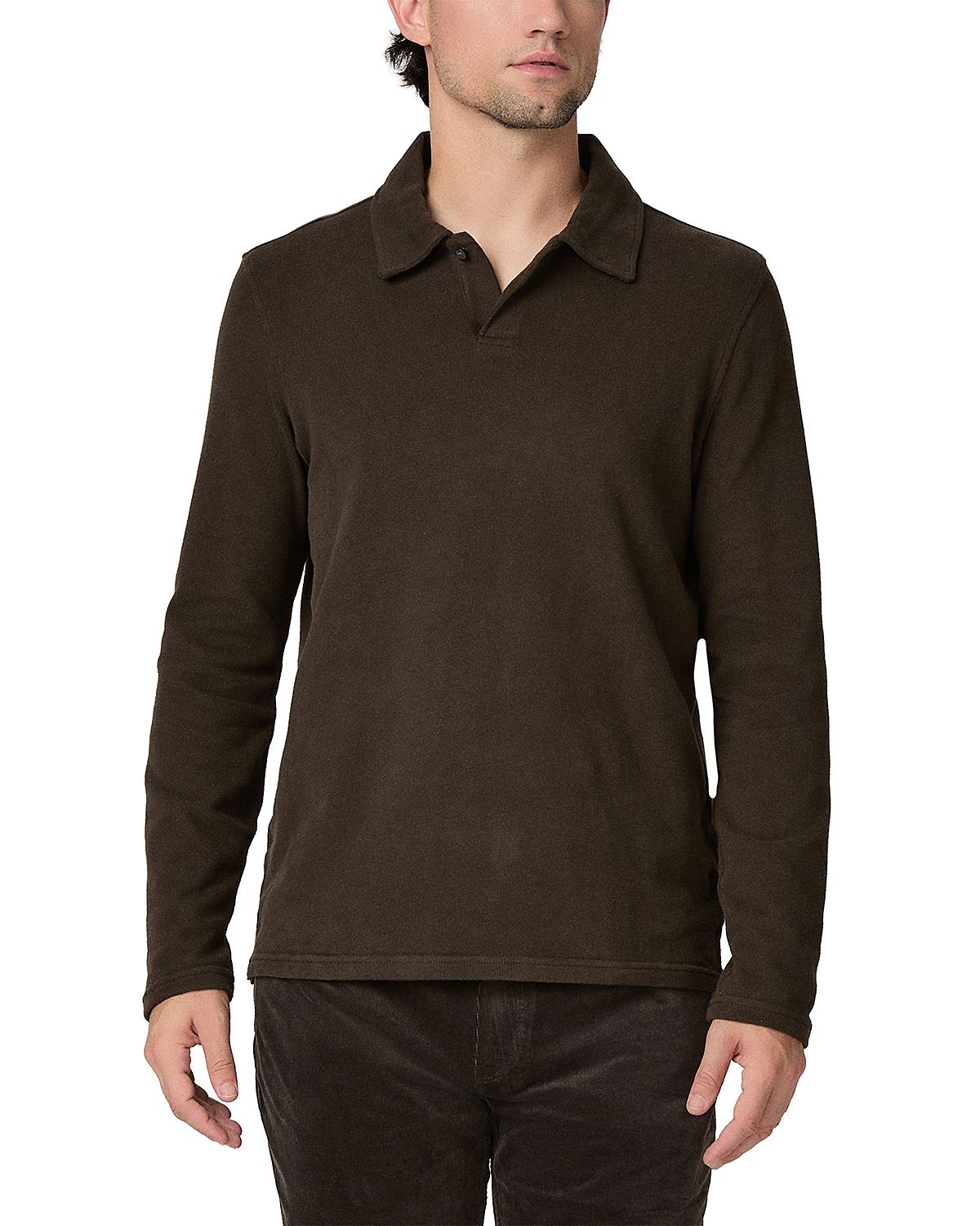 Paige Hammond Cotton Blend Button Polo Shirt