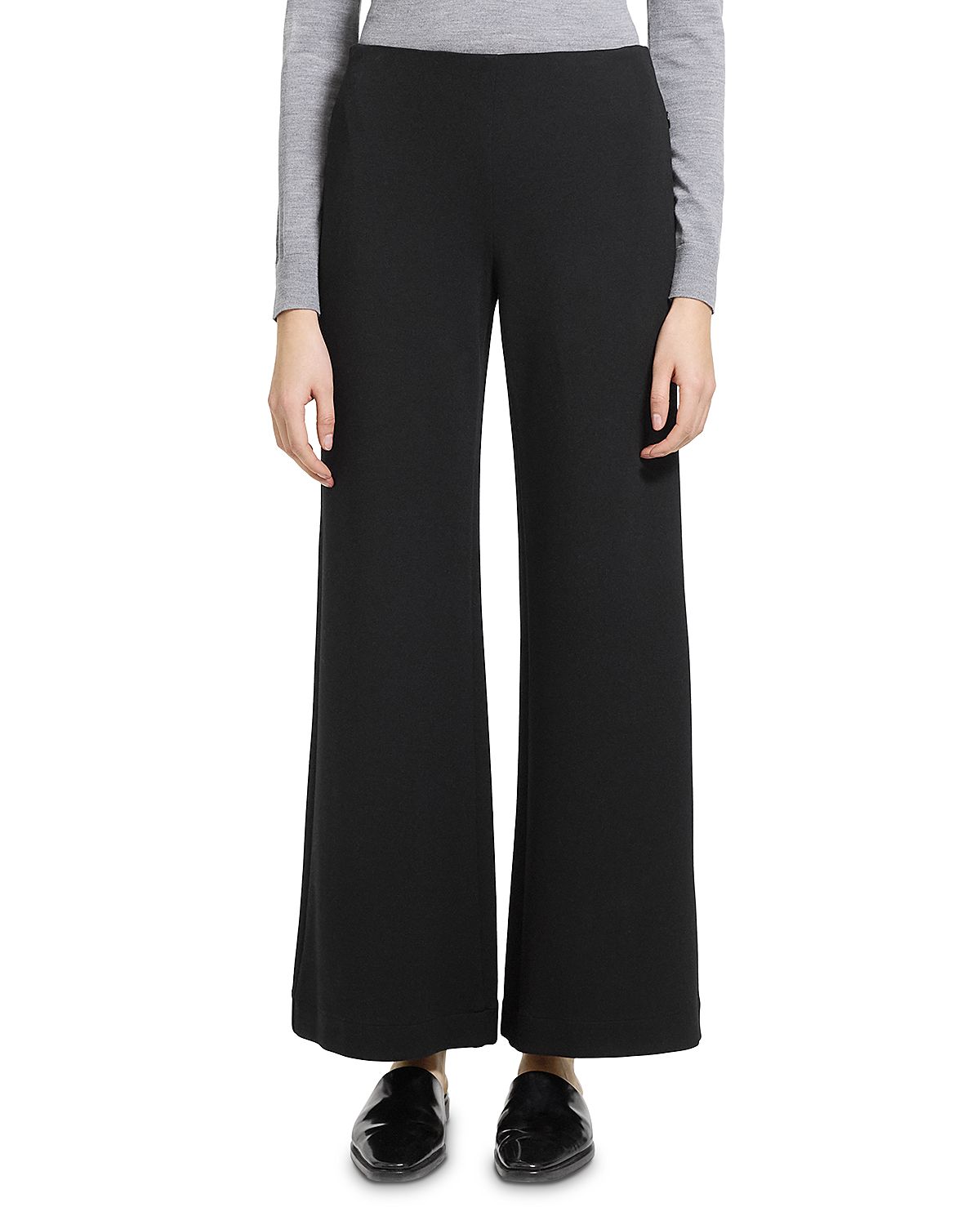 Theory Straight Leg Knit Trousers