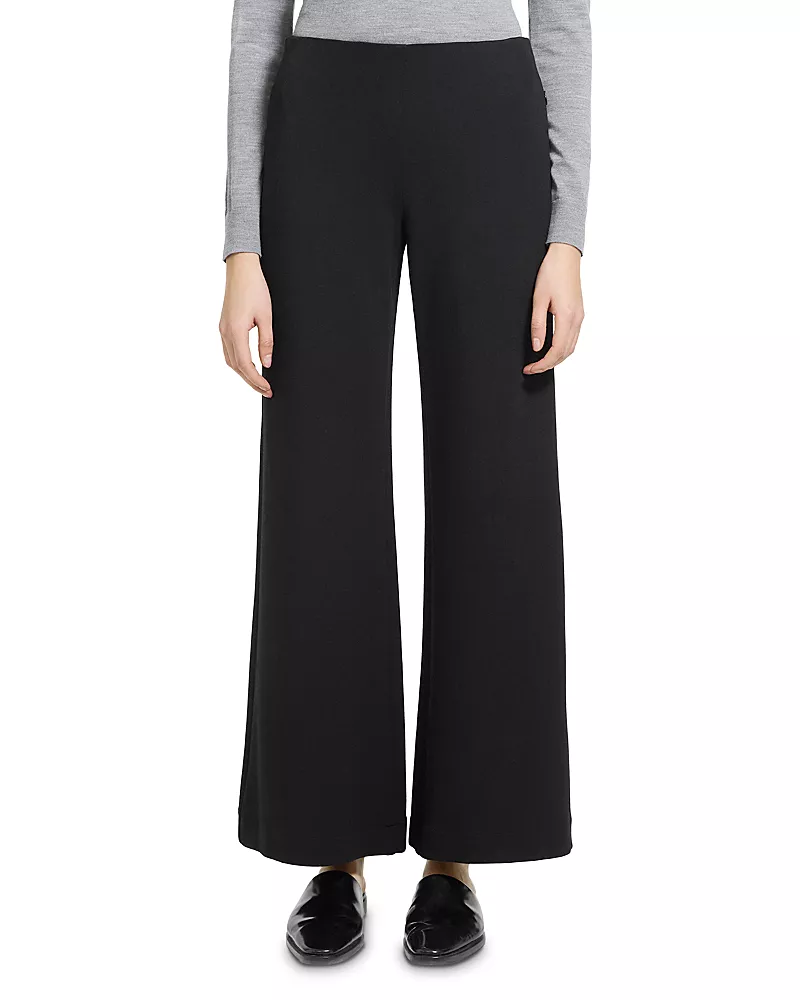 Theory Straight Leg Knit Trousers
