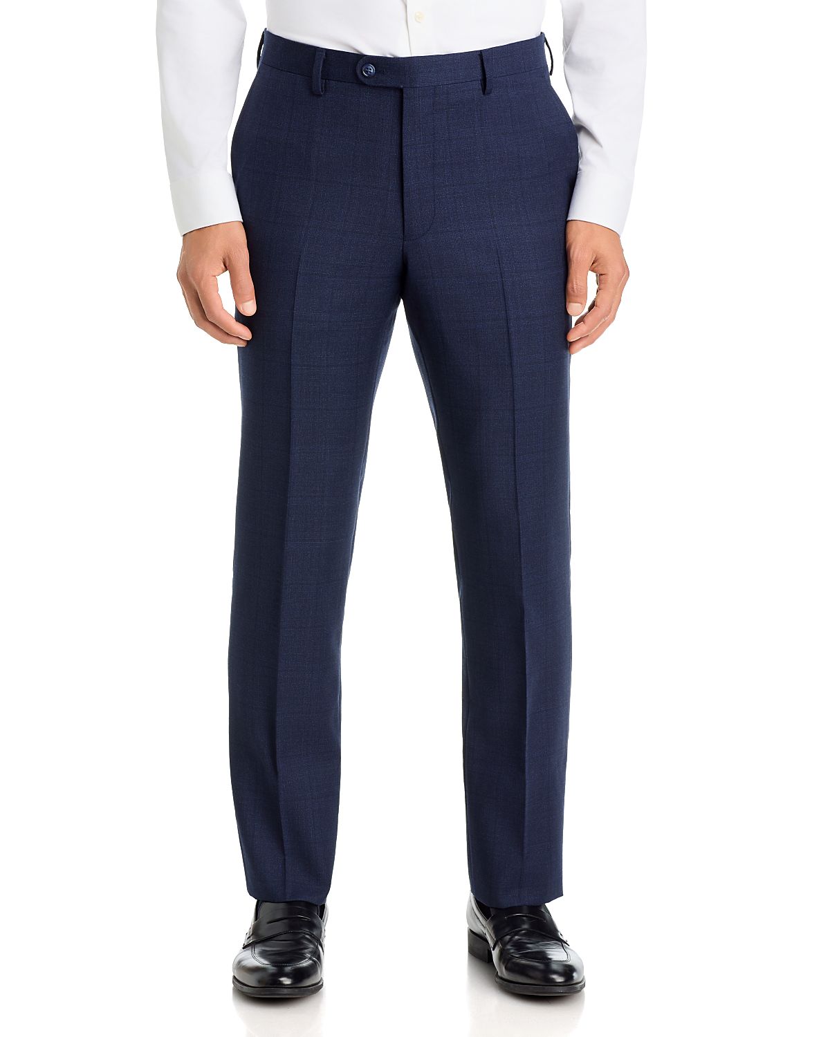 John Varvatos Star Usa Slim Fit Windowpane Virgin Wool Suit Pants