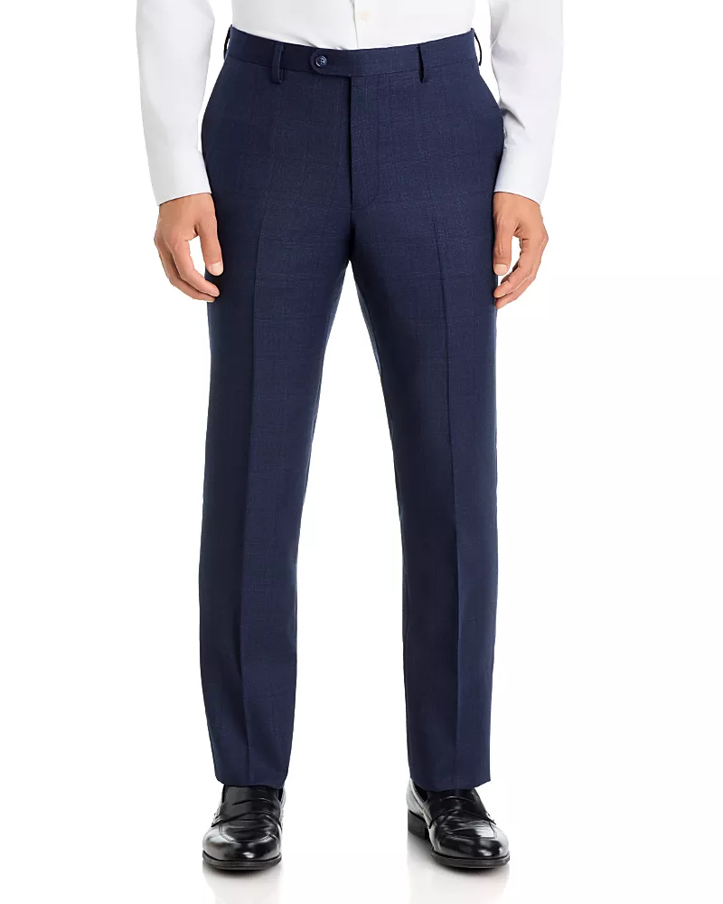 John Varvatos Star Usa Slim Fit Windowpane Virgin Wool Suit Pants