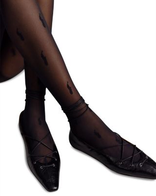 Pony Print Sheer Tights - thumbnail 4