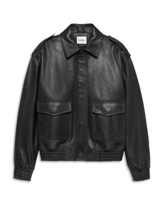 Astra Vegetal Leather Zip Front Jacket