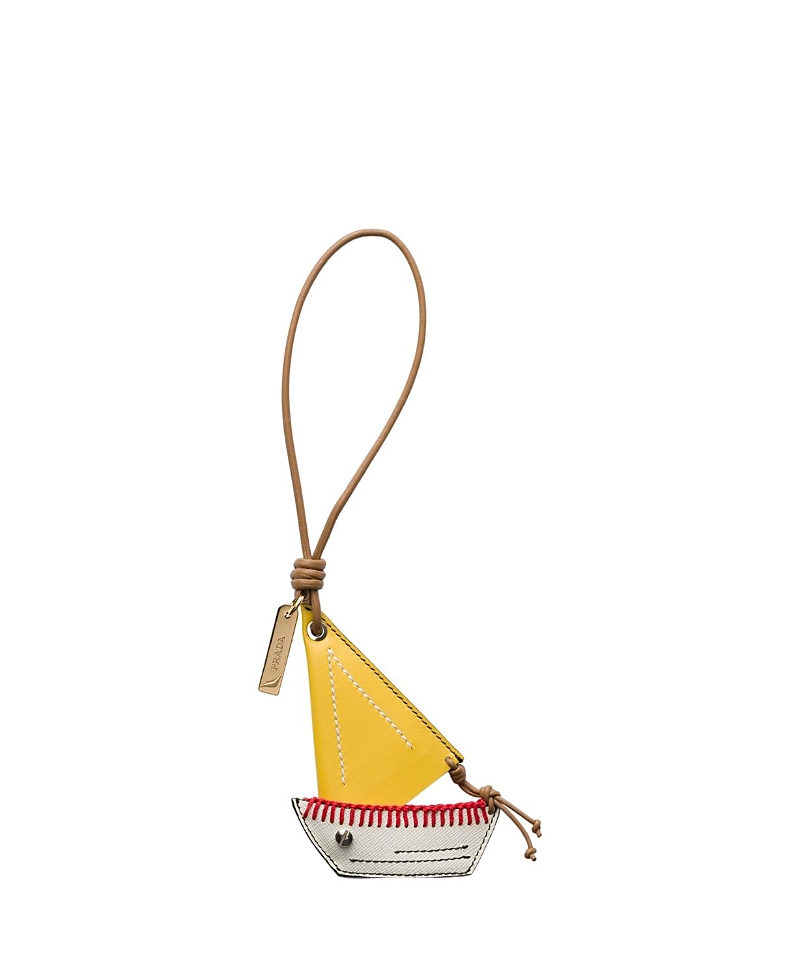 Prada Leather Key Ring Pendant